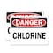 Signmission Chlorine Danger Sign, Plastic, 10in W x 7in L, 2PK OS-2PACK-DS-P-710-L-19278 - alternate 1
